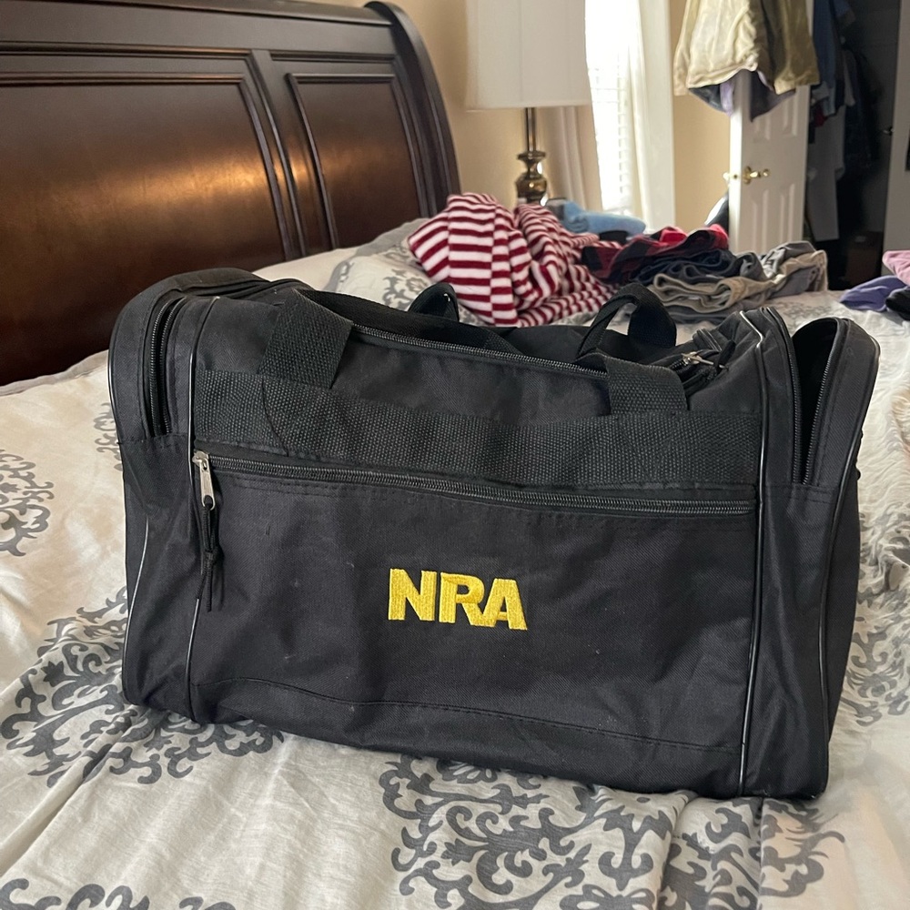 NRA range duffel bag